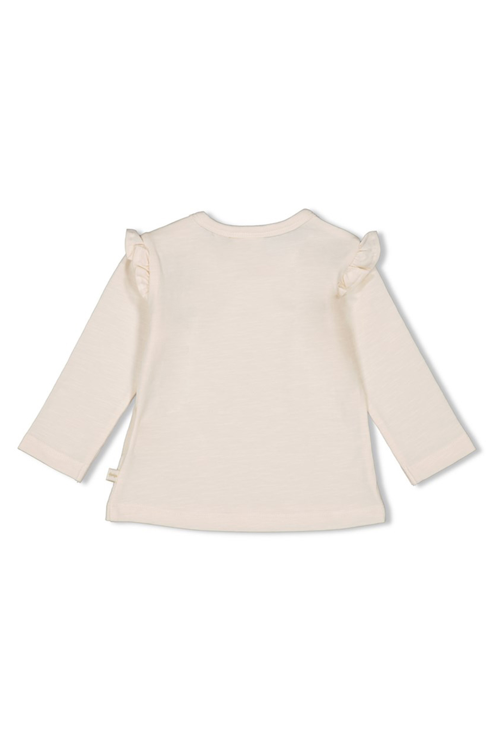 Baby t-shirt lange mouw ecru