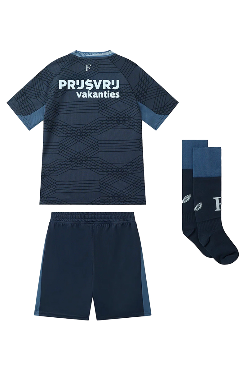 Voetbal jongens set blauw