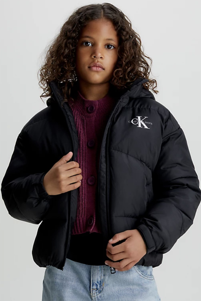Calvin Klein Short puffer jacket Zwart-1 2