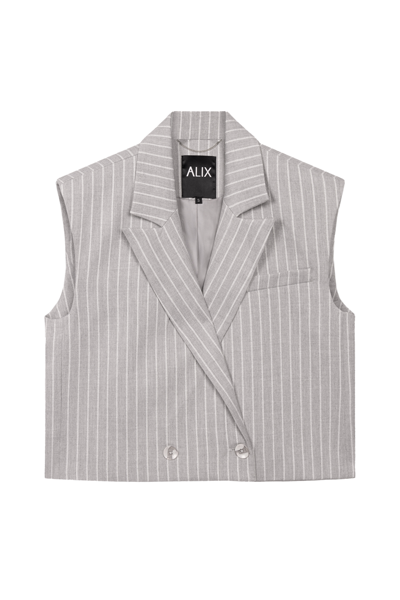 Dames gilet grijs