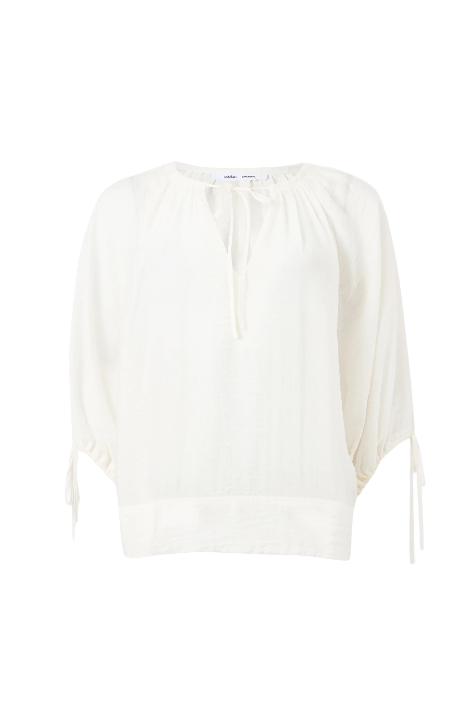 Dames blouse lange mouw wit