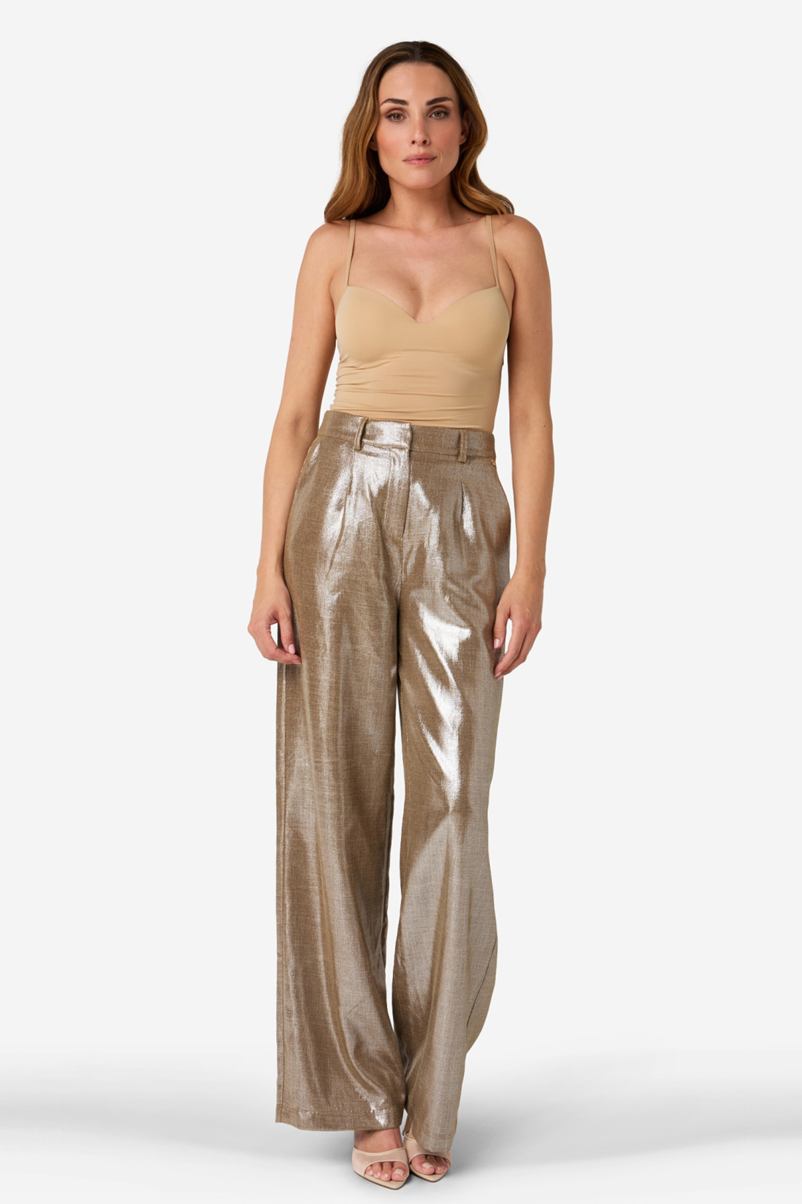 Dames broek goud
