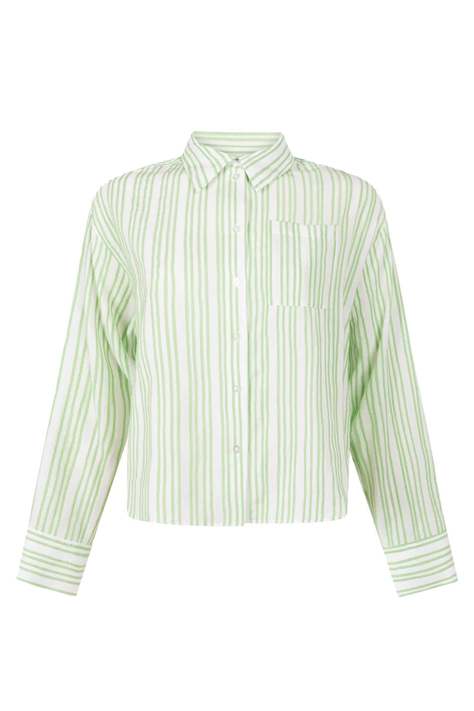 Dames blouse lange mouw groen