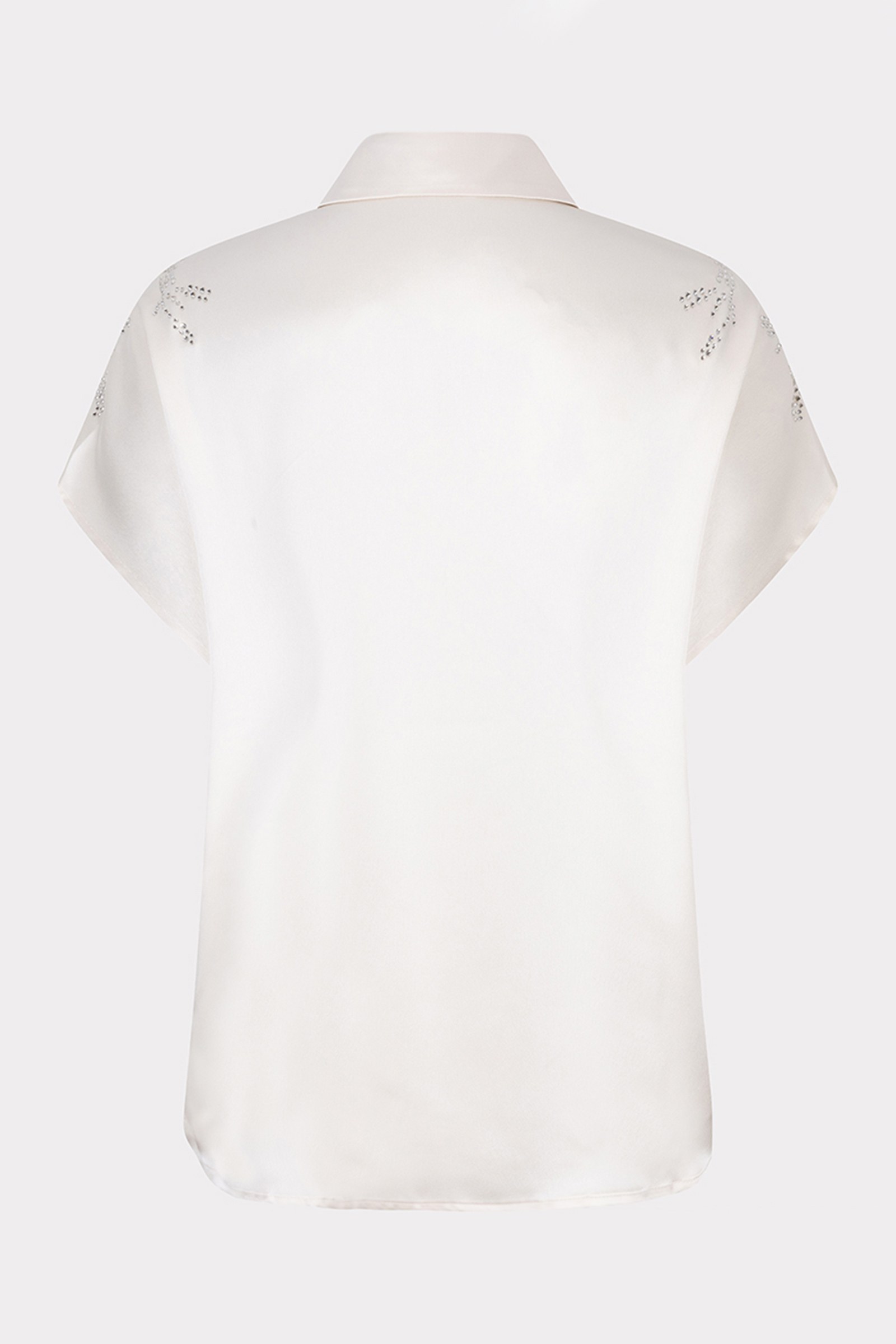Esqualo Blouse batwing Sequins Ecru-1 3