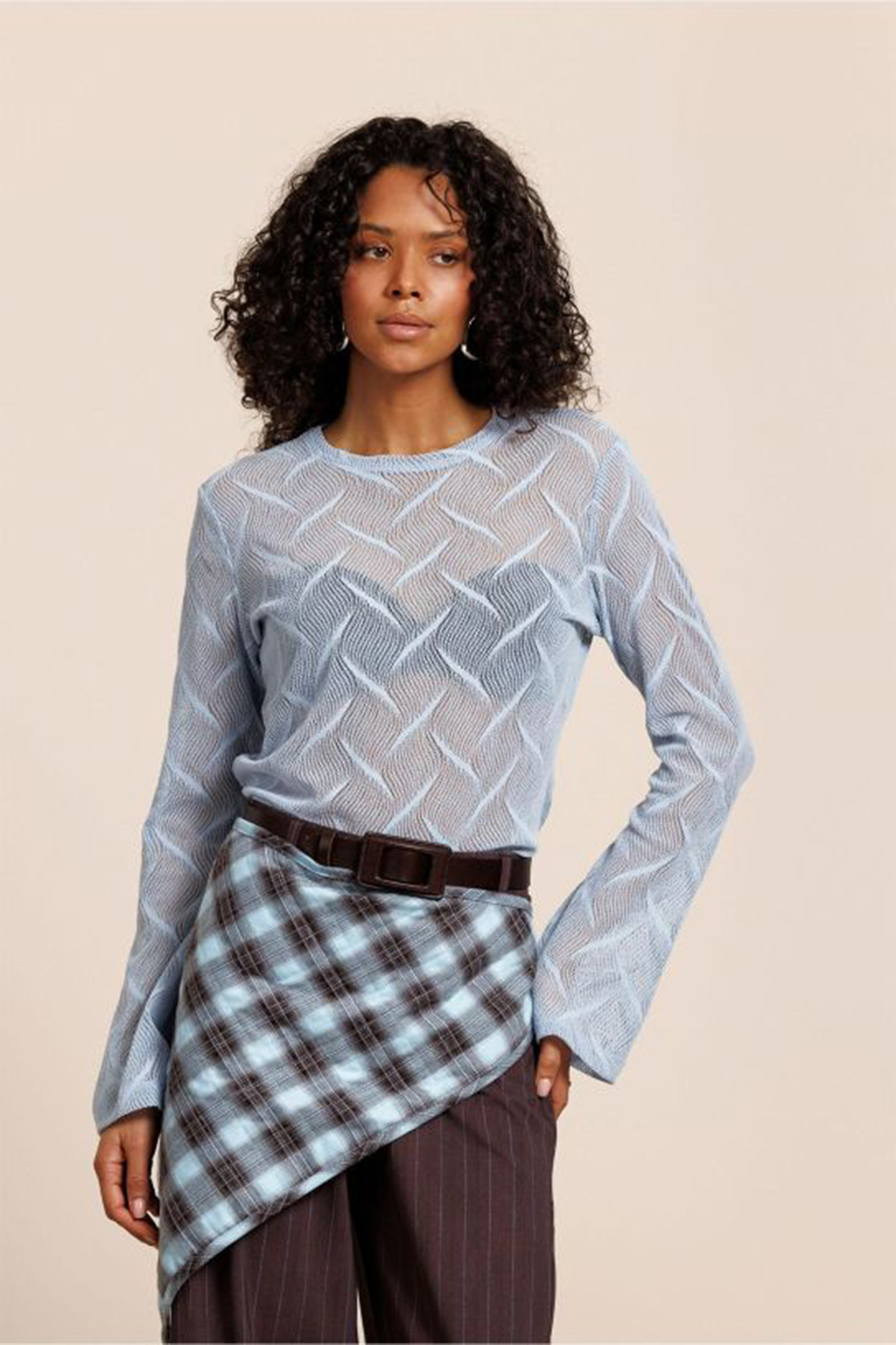 Dames top blauw