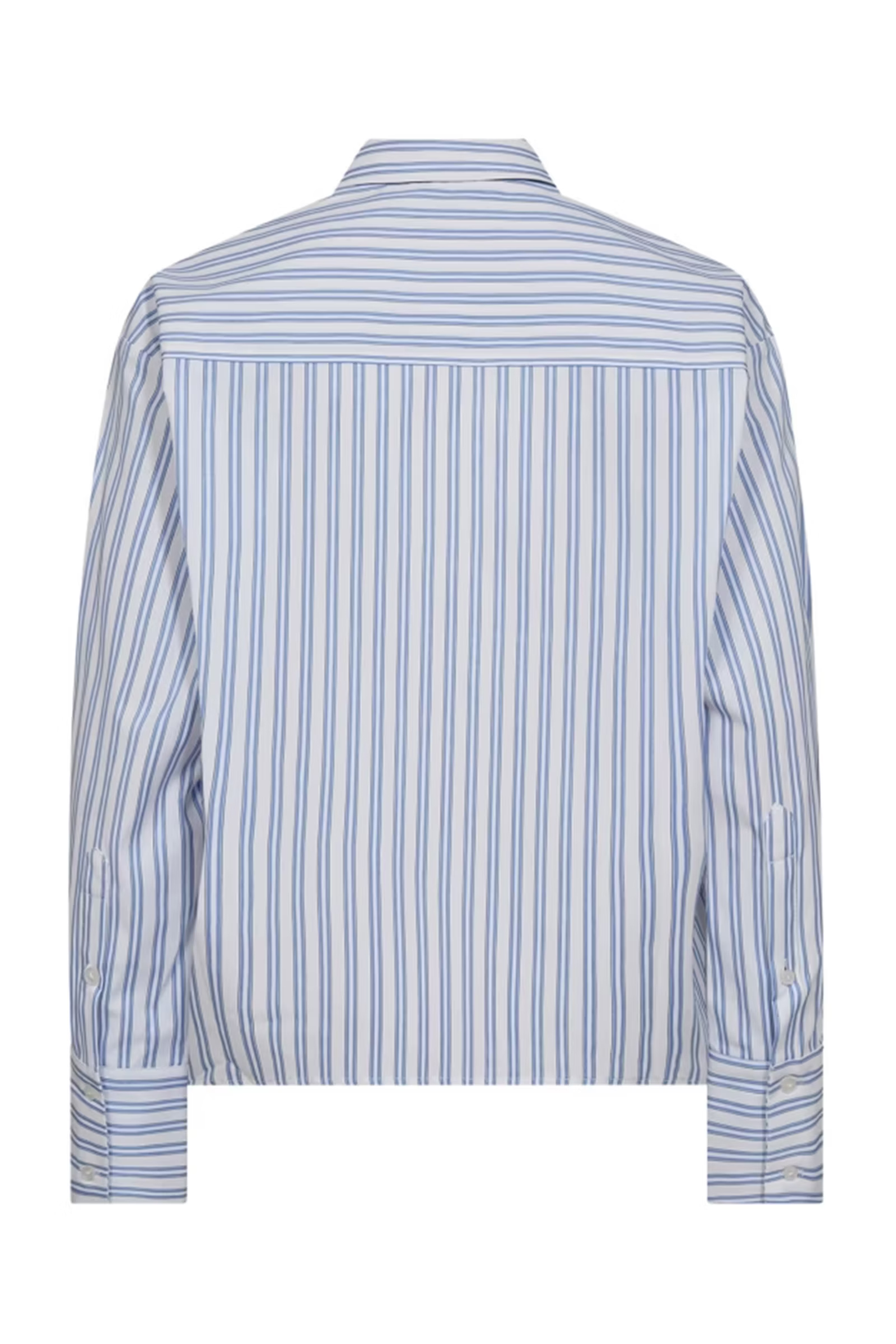 Dames blouse lange mouw blauw