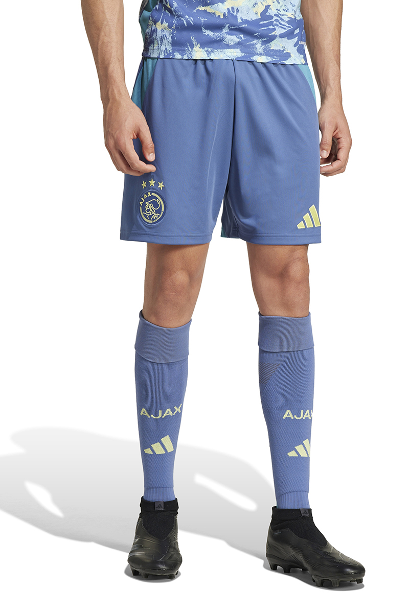 Voetbal heren short replica blauw