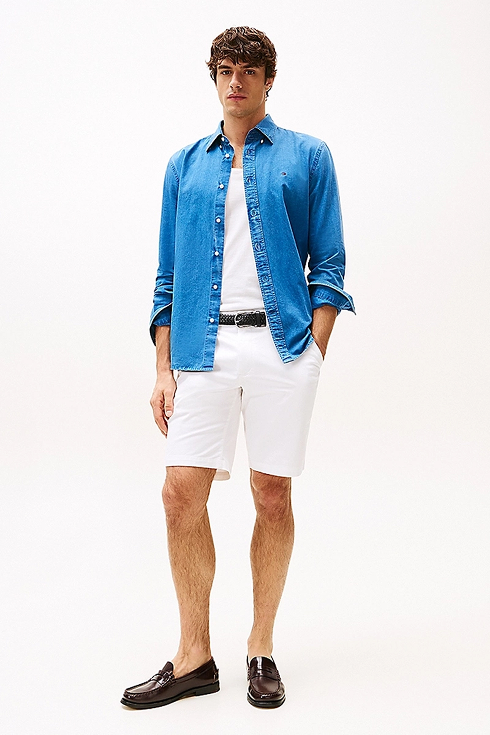 Heren short wit