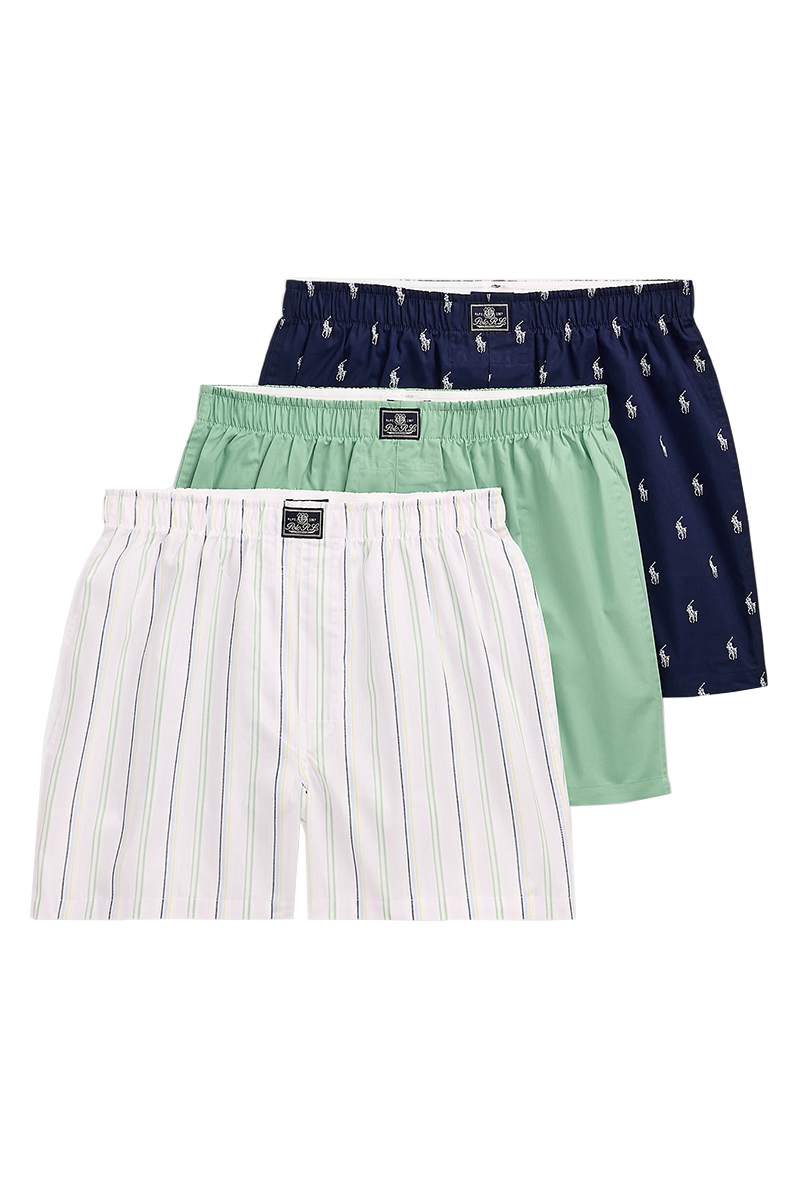 Polo Ralph Lauren Open boxer 3 pack Blauw-Multicolour 1