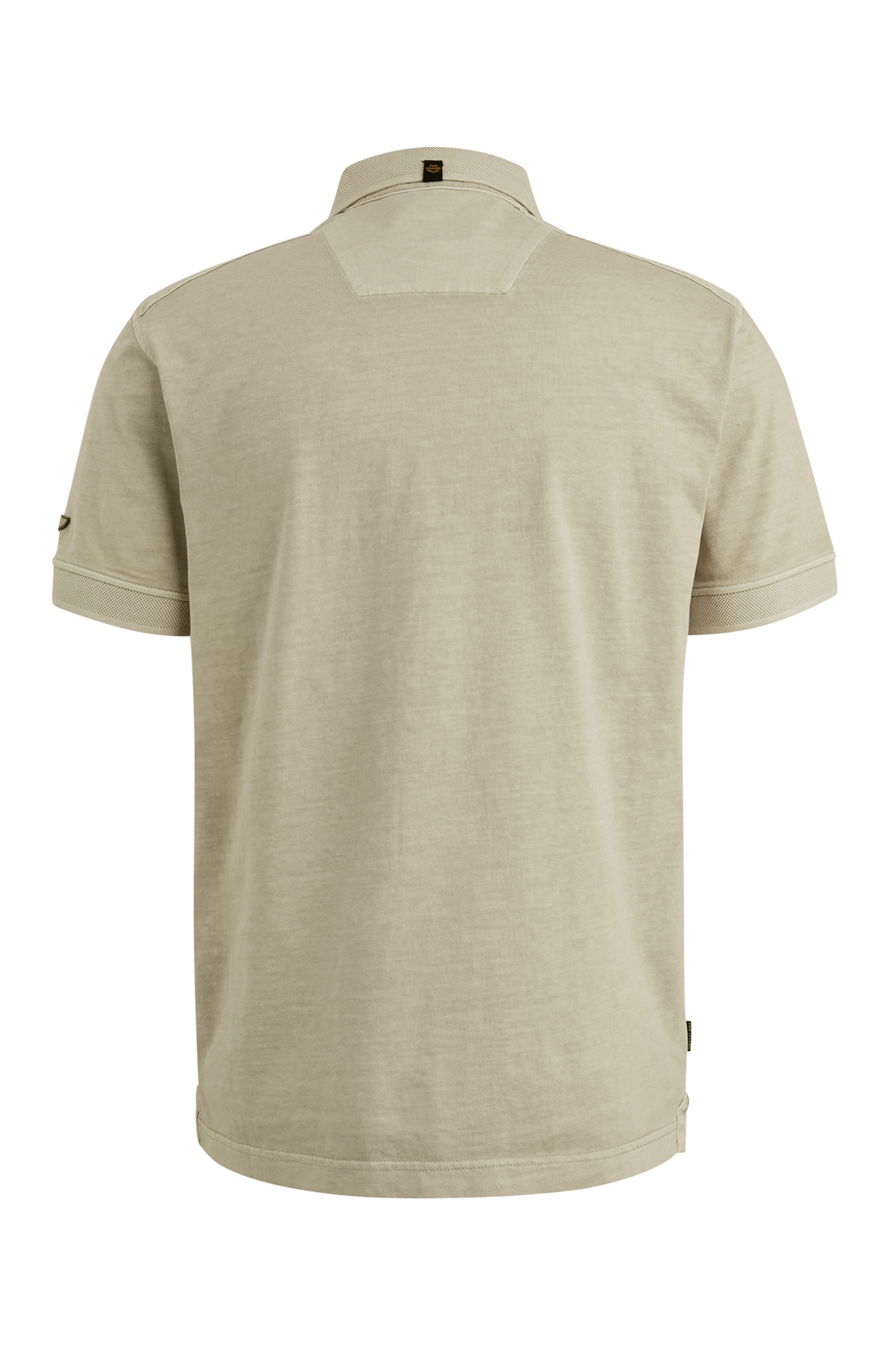 PME Legend Short sleeve polo cargo garment dye Ecru-1 2