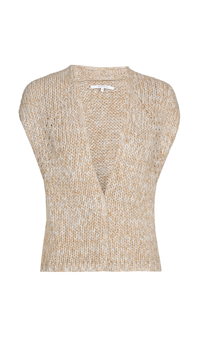 Dames gilet bruin