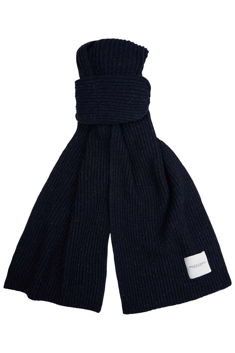 Profuomo SCARF WOOL POLYAMIDE NAVY Navy 1