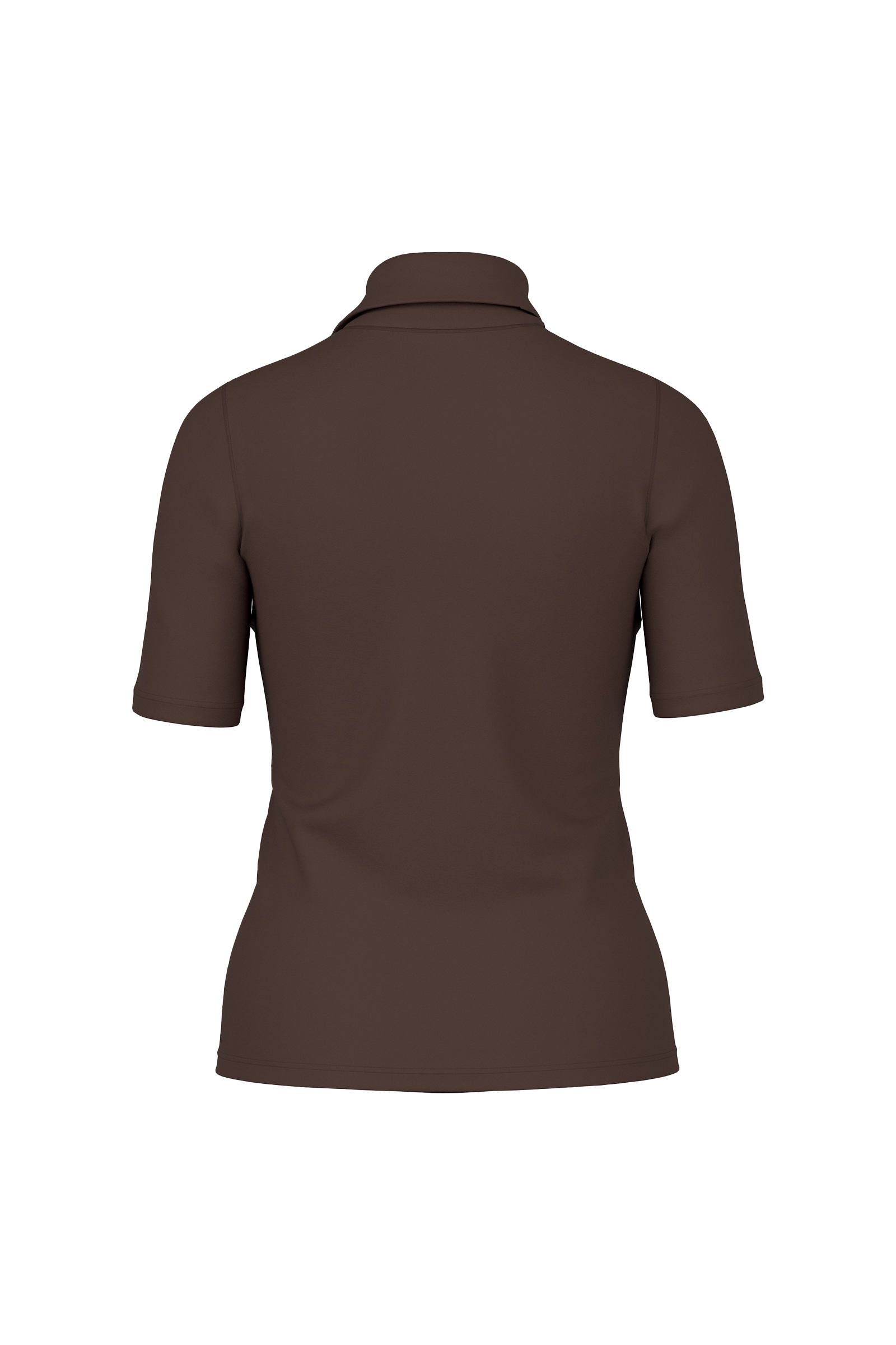 Dames t-shirt korte mouw bruin