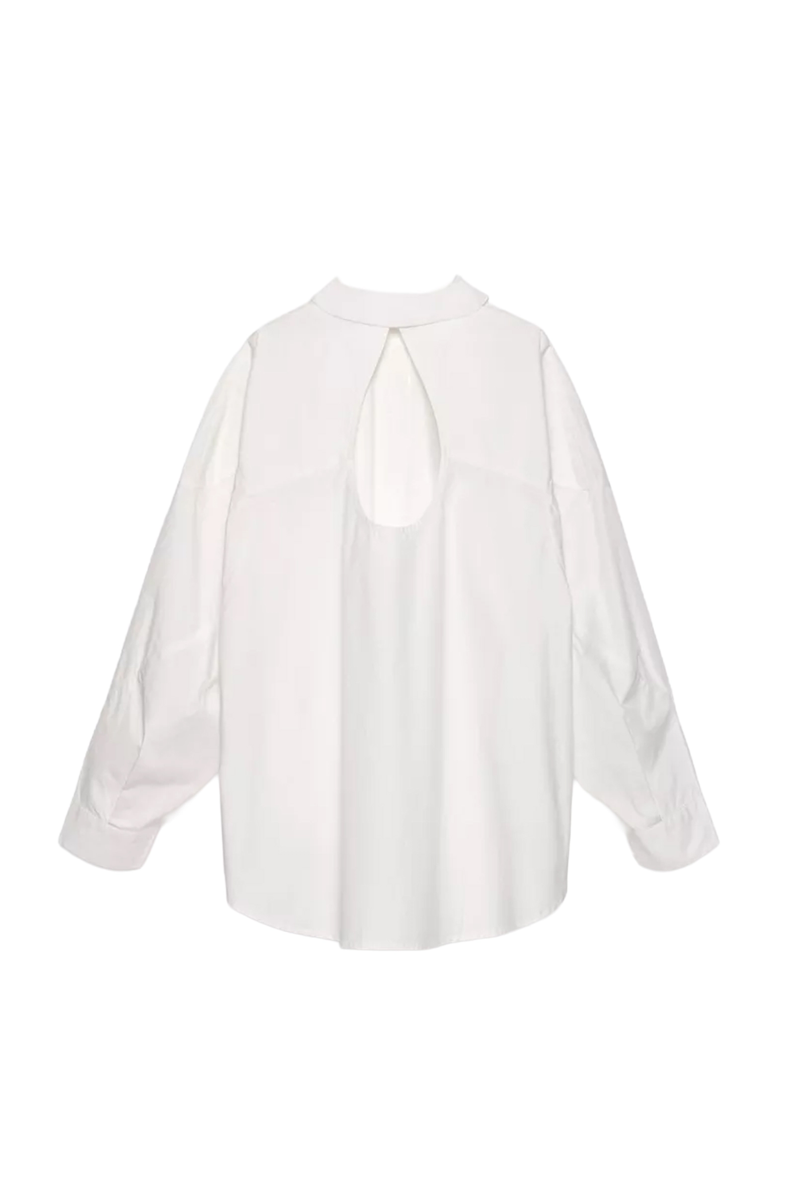 Dames blouse korte mouw wit