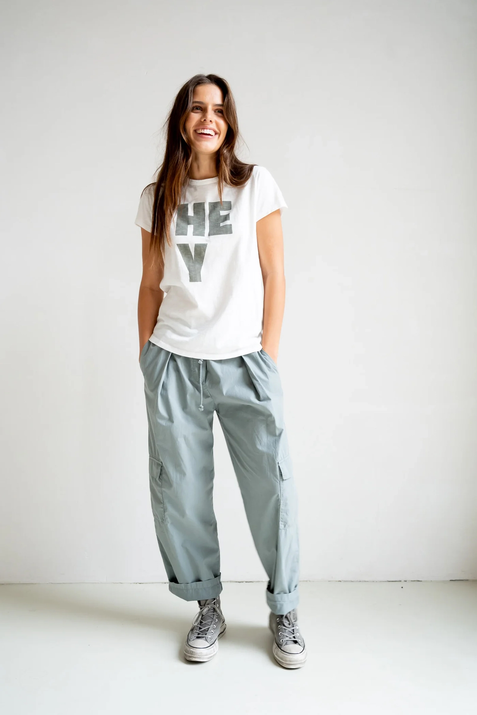 Dames t-shirt korte mouw ecru