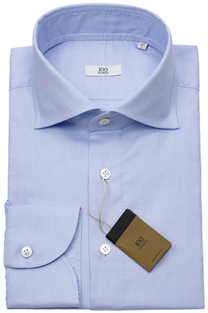 Heren overhemd lm dressual blauw