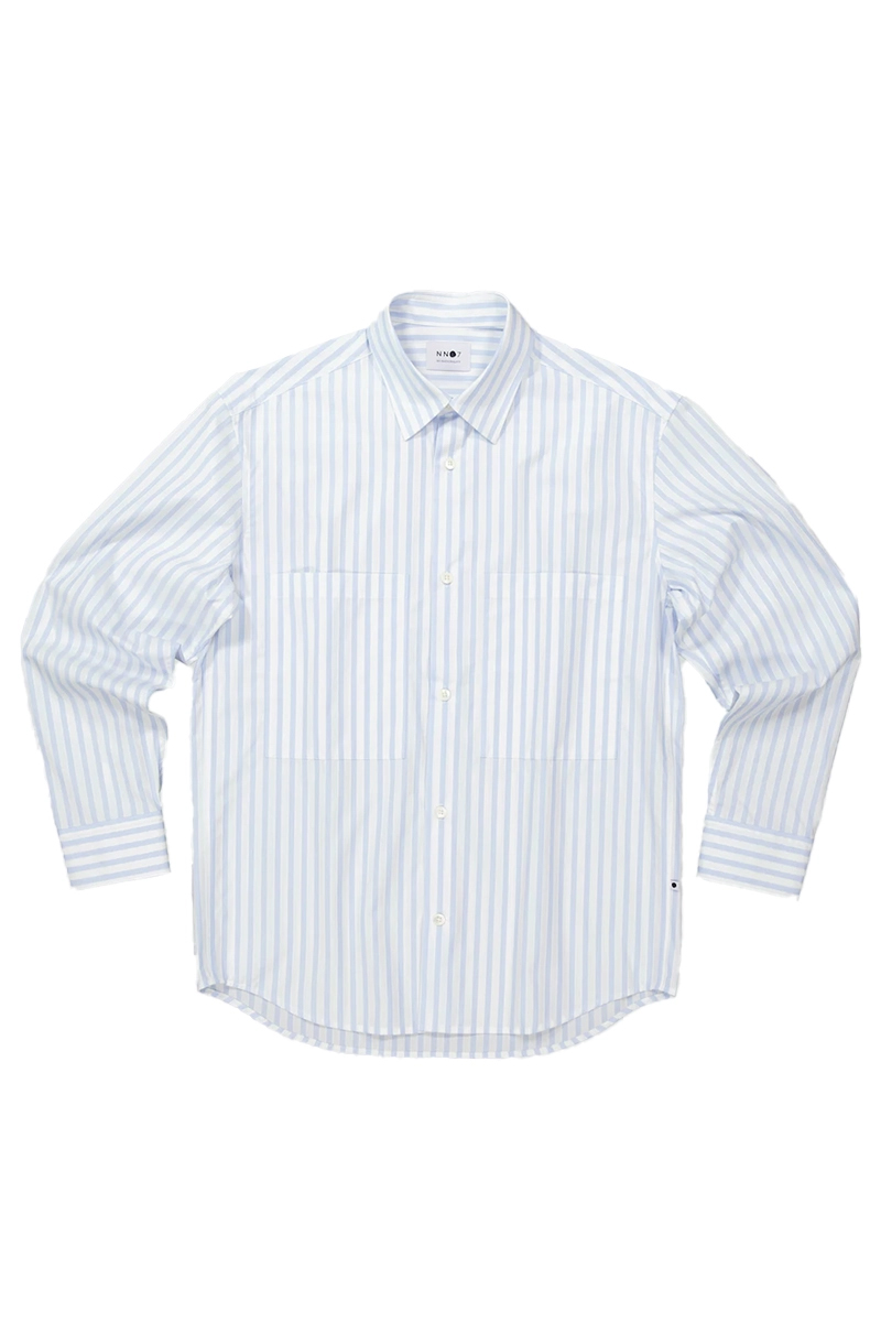 Heren overhemd lm casual blauw
