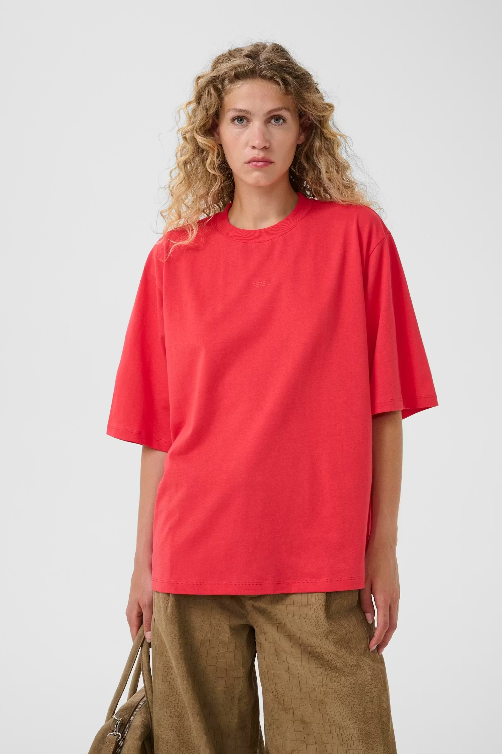 Dames t-shirt korte mouw rood