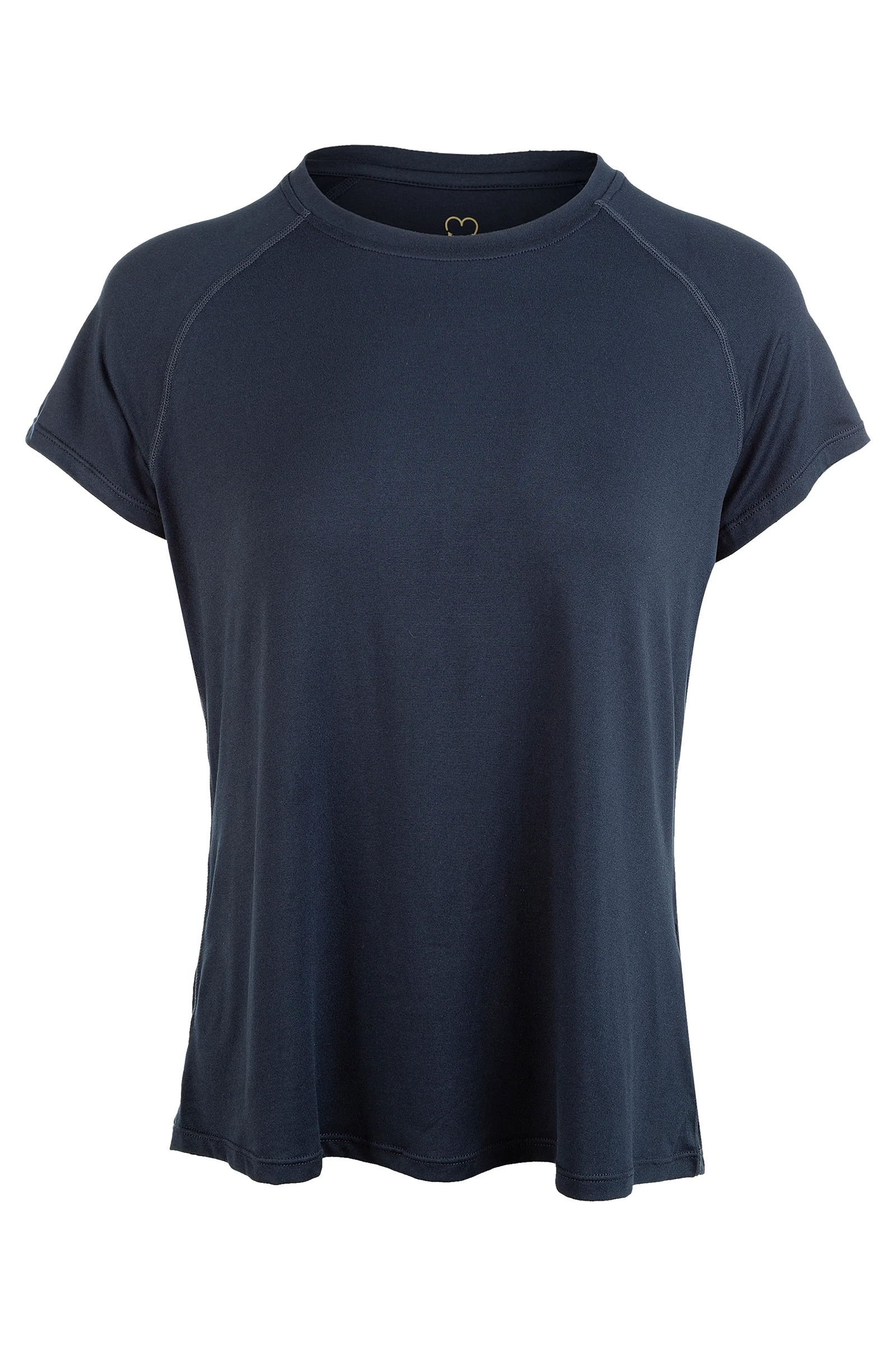 Fitness dames t-shirt km blauw