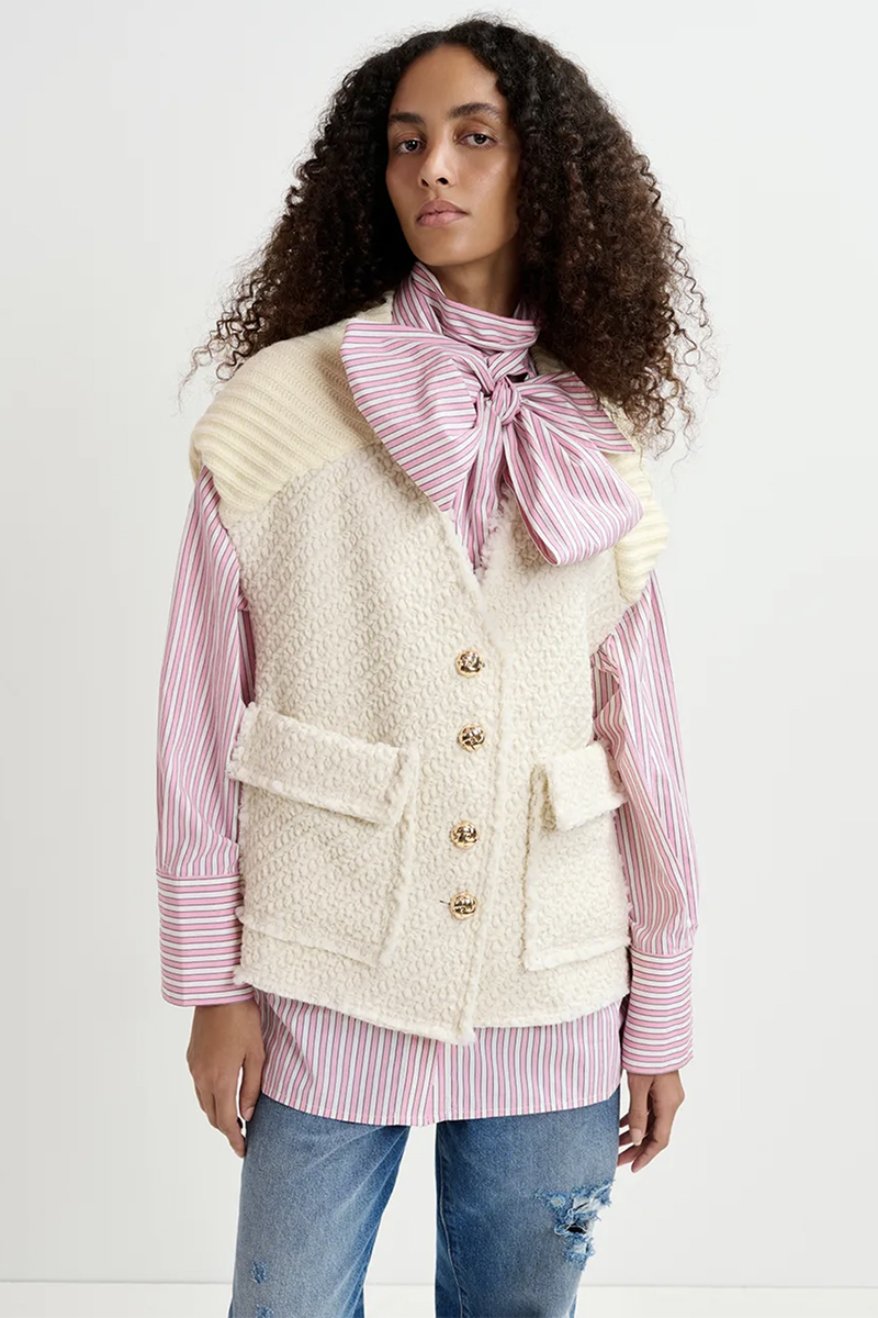 Dames gilet ecru