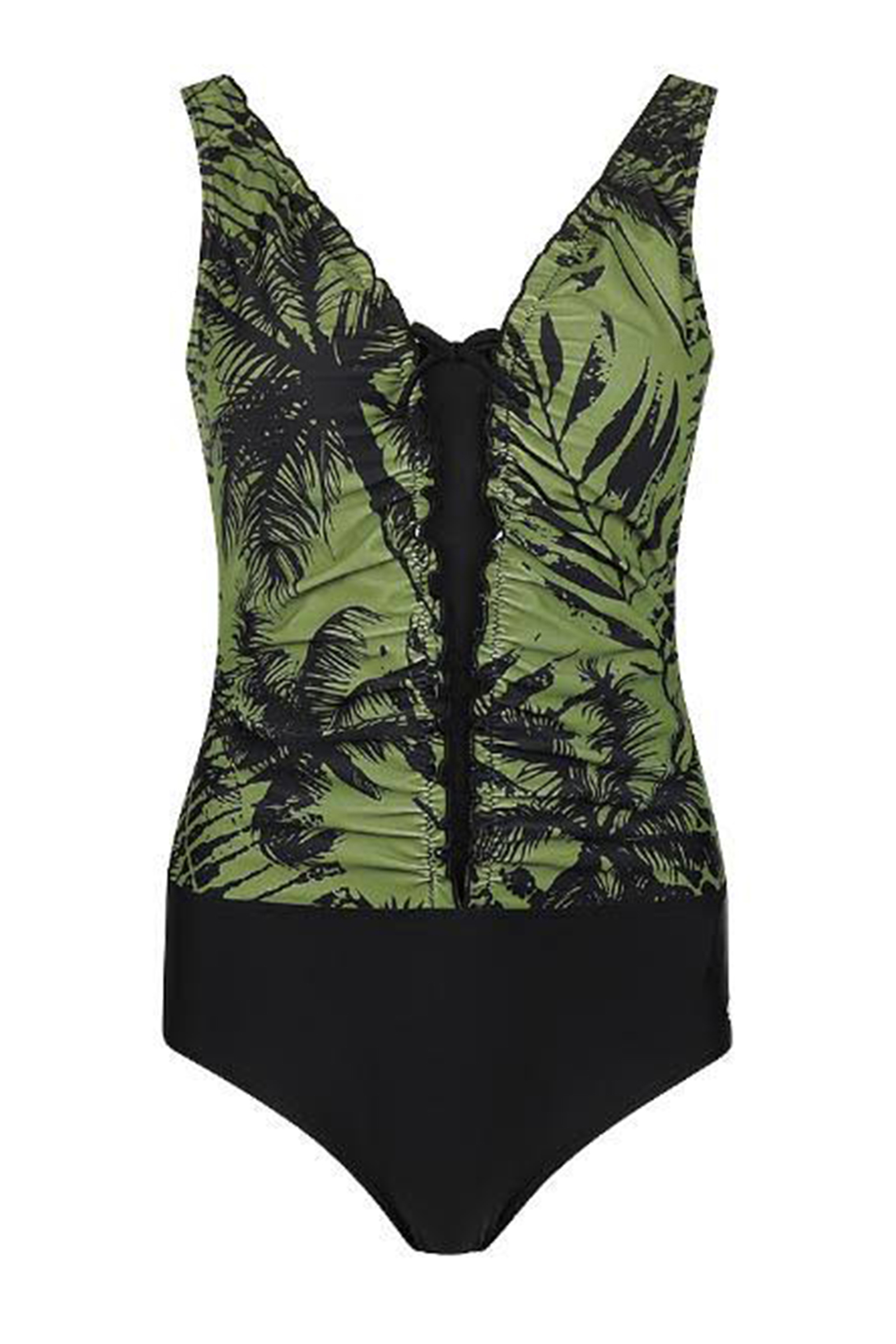 Bad/beach dames badpak mode groen
