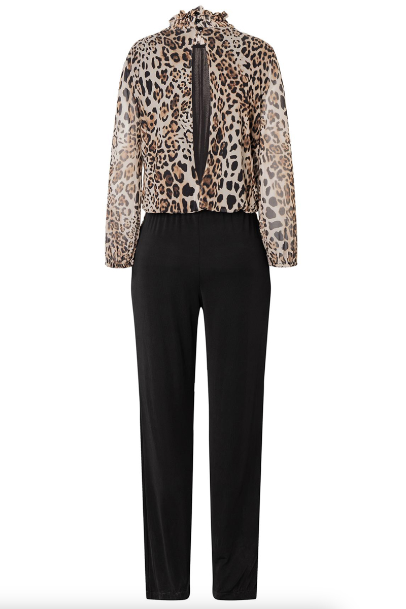 Dames jumpsuit/tuinbroek bruin