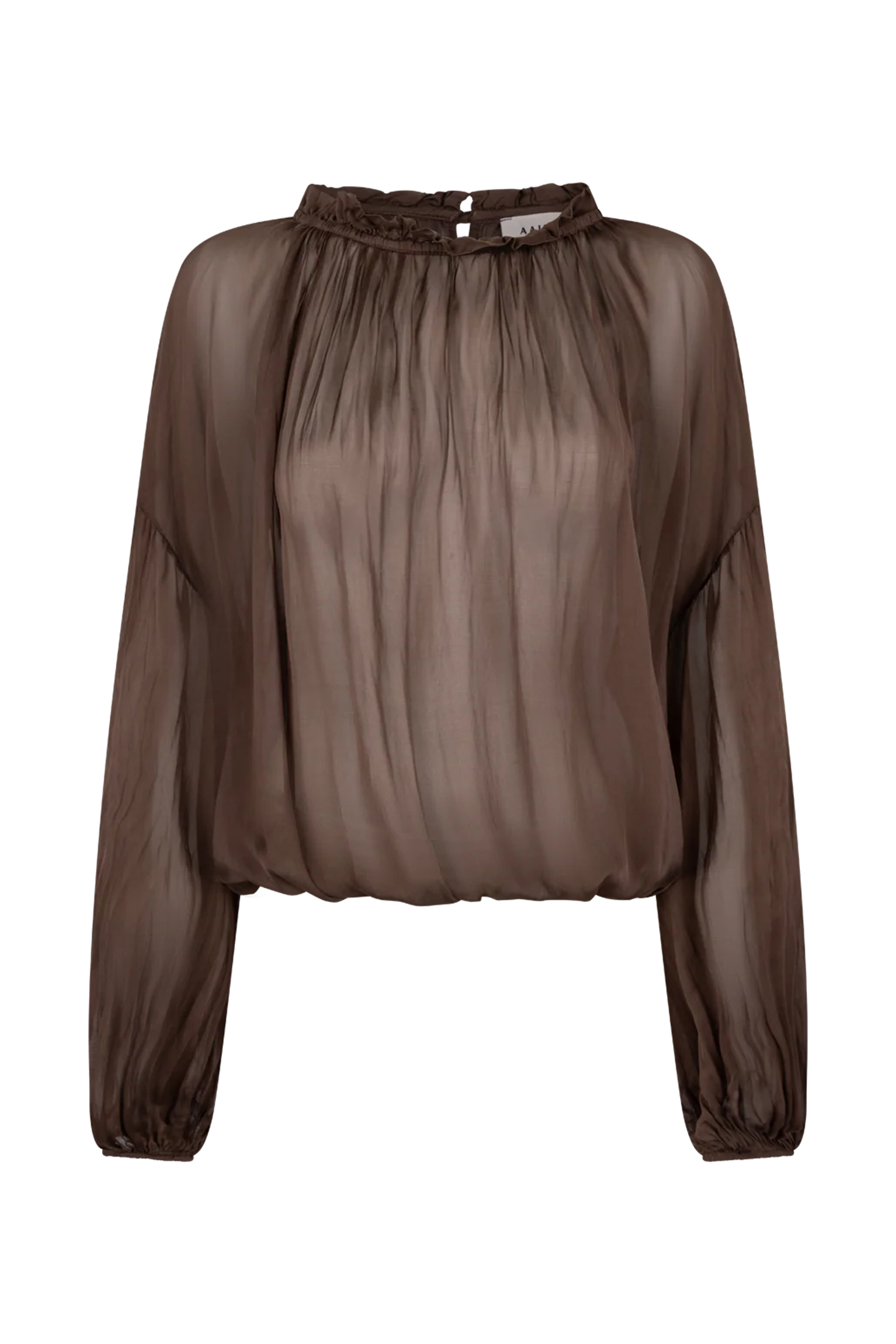 Dames top bruin