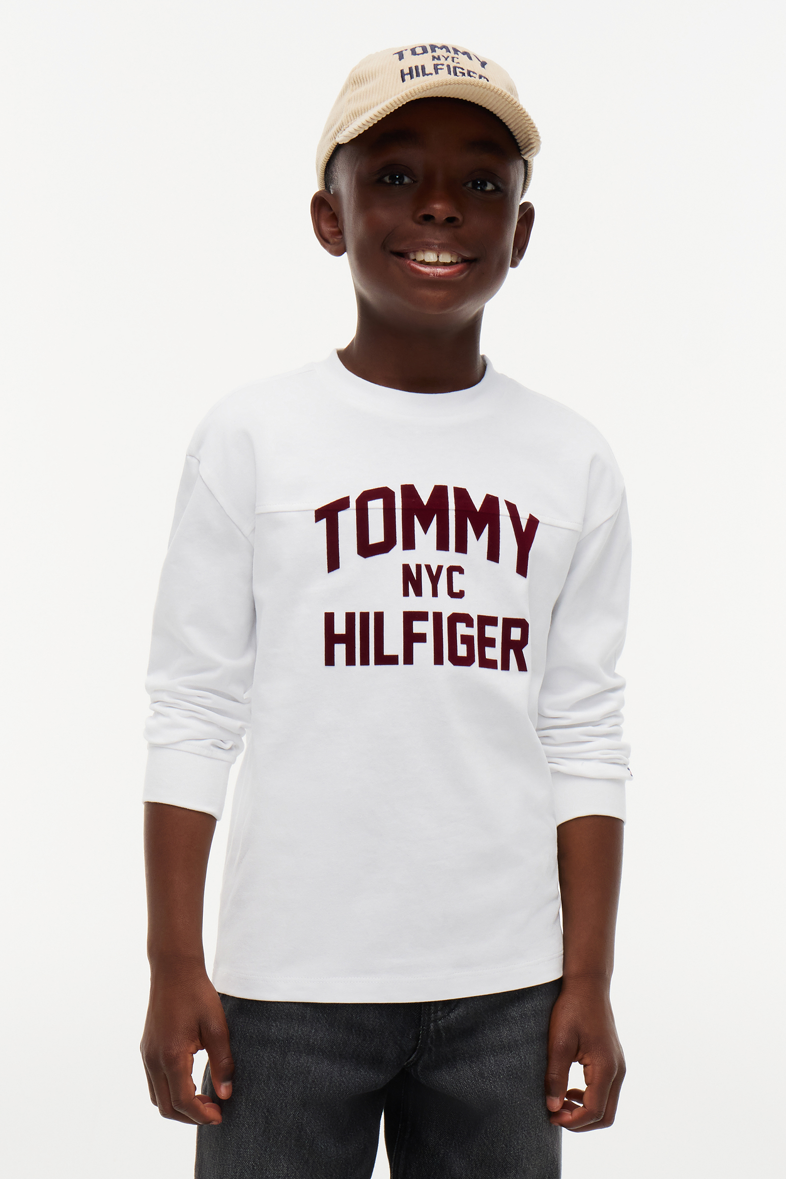 Jongens t-shirt lange mouw wit