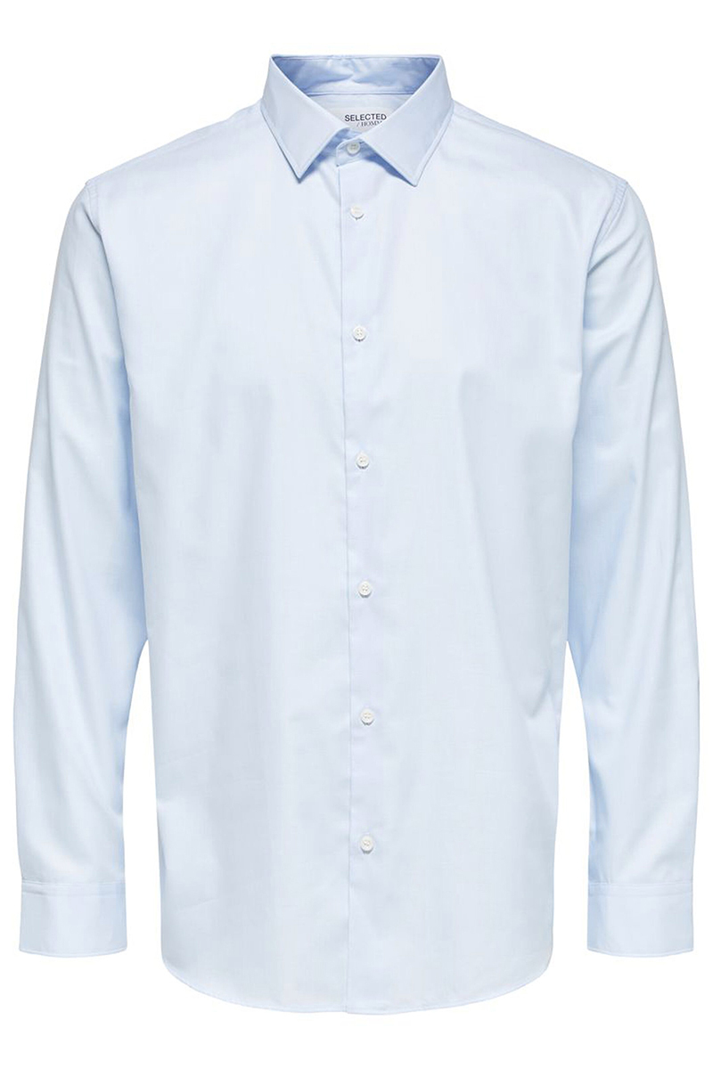 Selected SLHSLIMETHAN SHIRT LS CLASSIC B NOO Blauw-1 1