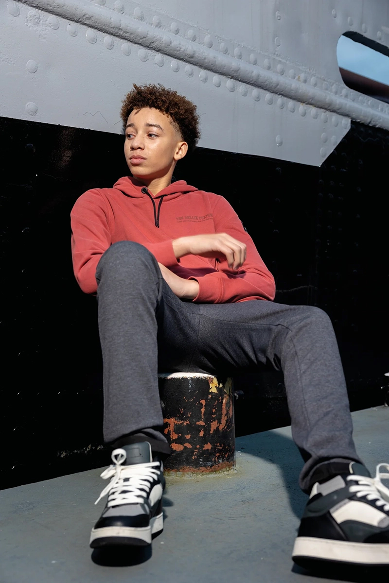 Jongens sweater rood