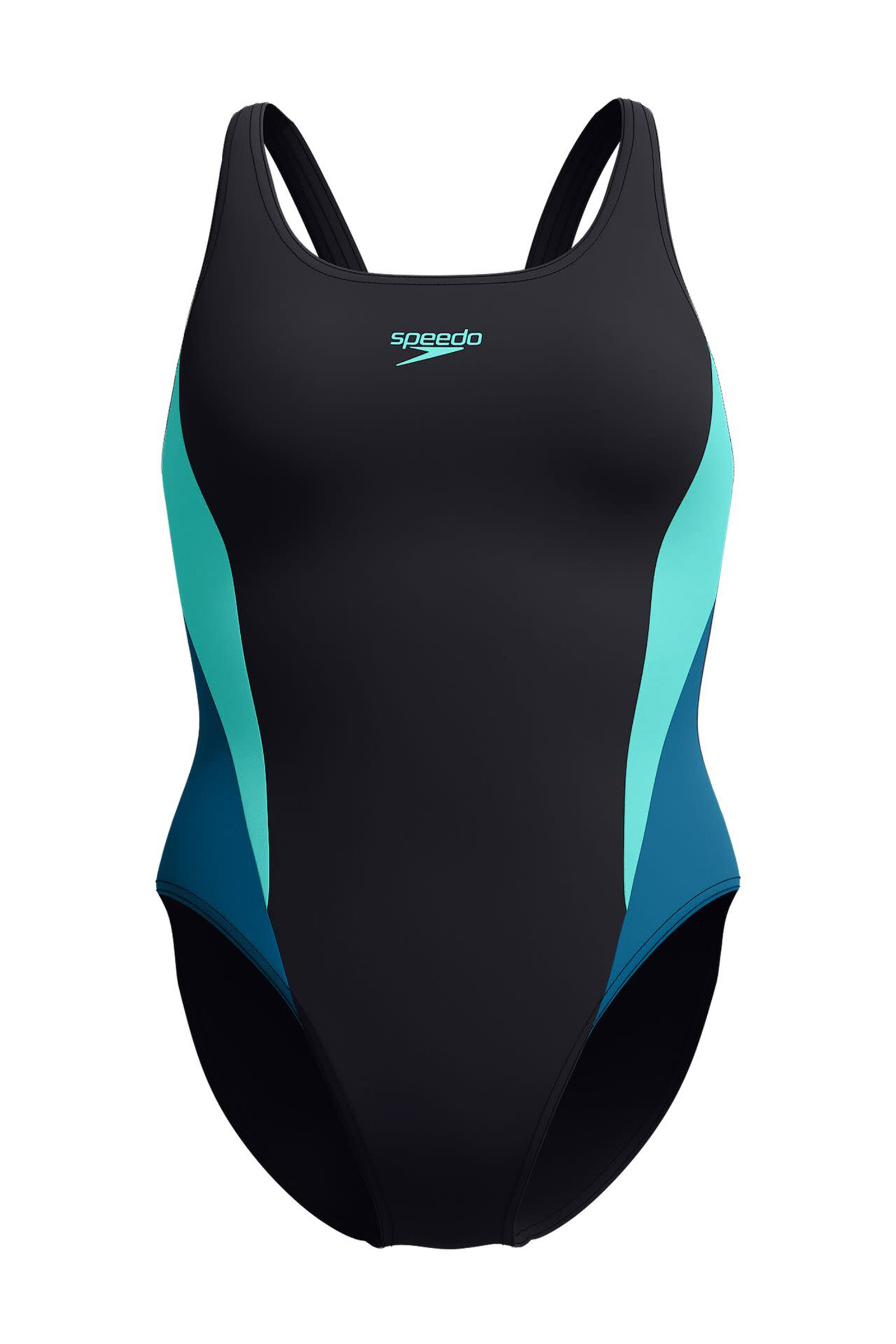 Bad/beach dames badpak sport zwart