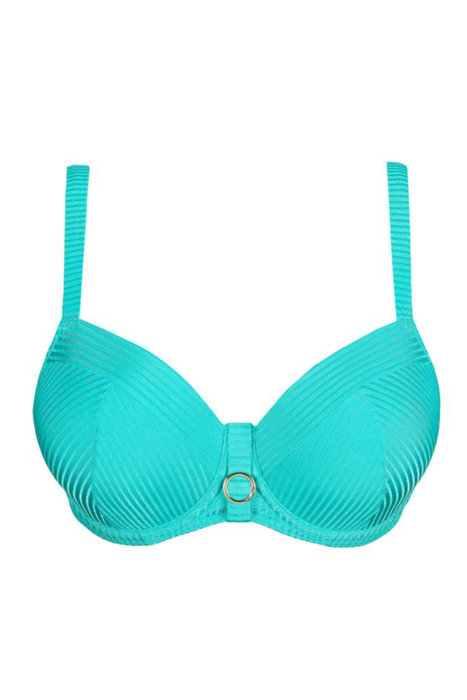 Bad/beach dames bikini top blauw