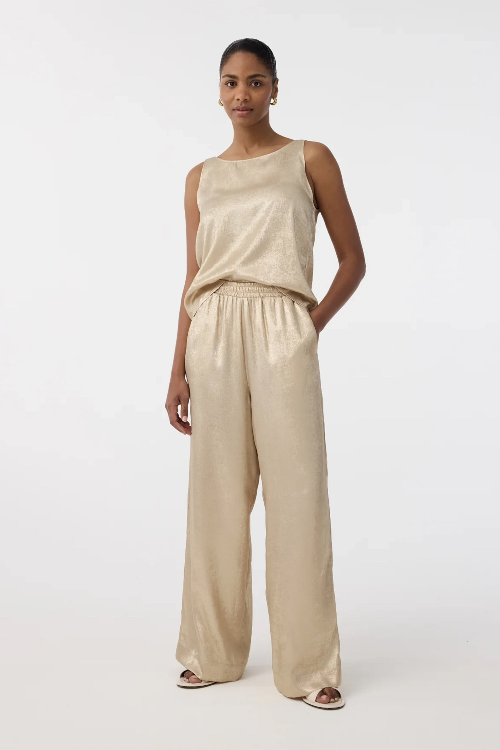 Dames broek goud