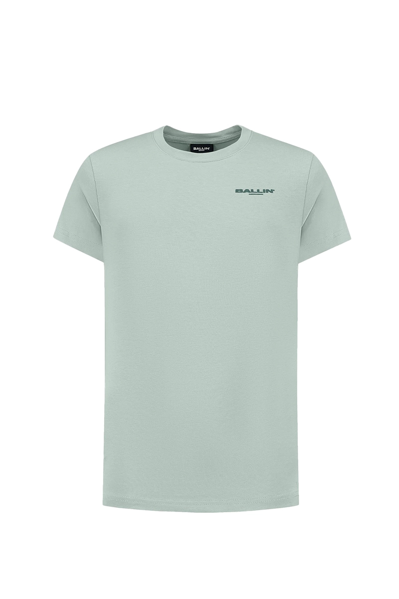 Ballin regular fit crewneck tshirt Groen-1 1