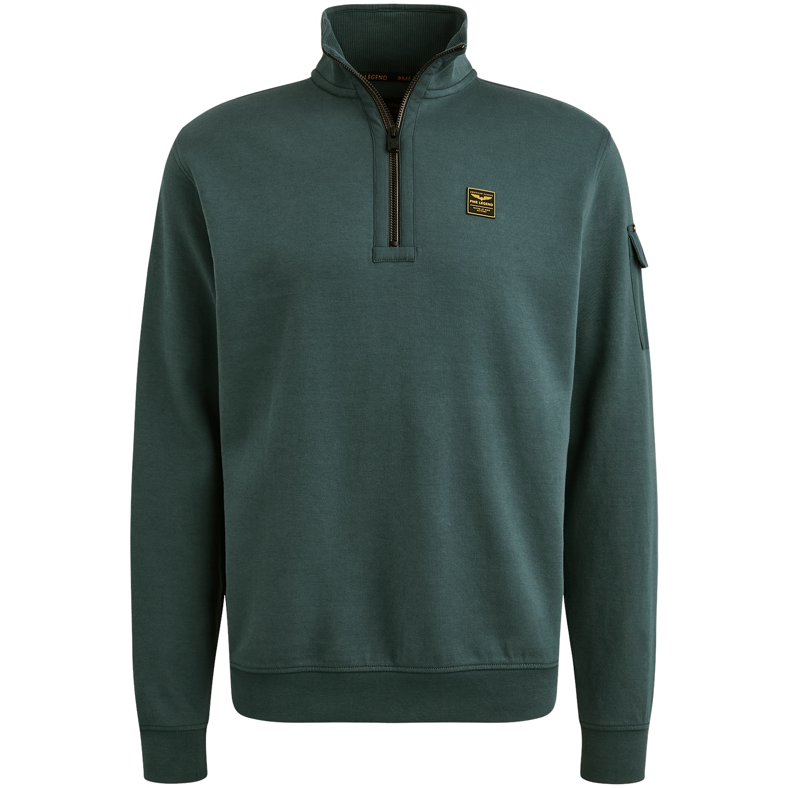 Heren polo korte mouw blauw
