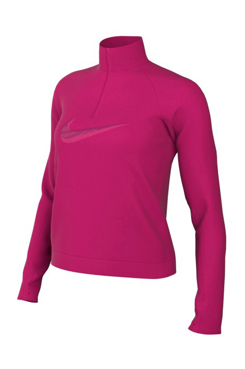 Nike Nike Dri-fit Swoosh Women's 1/2-zip Rood 1