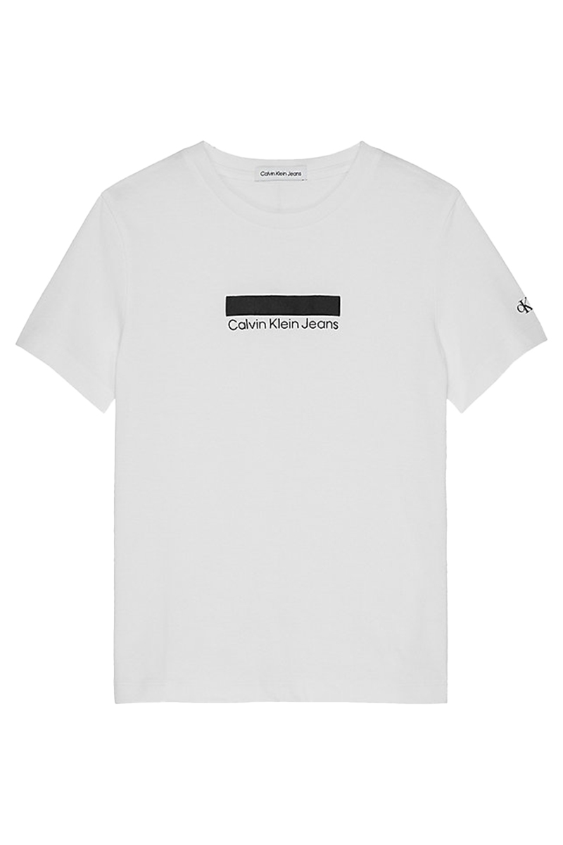 Calvin Klein small block logo tshirt Wit-1 1