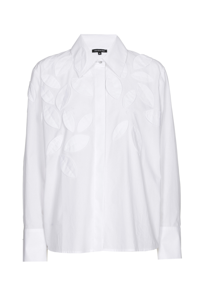 Dames blouse lange mouw wit