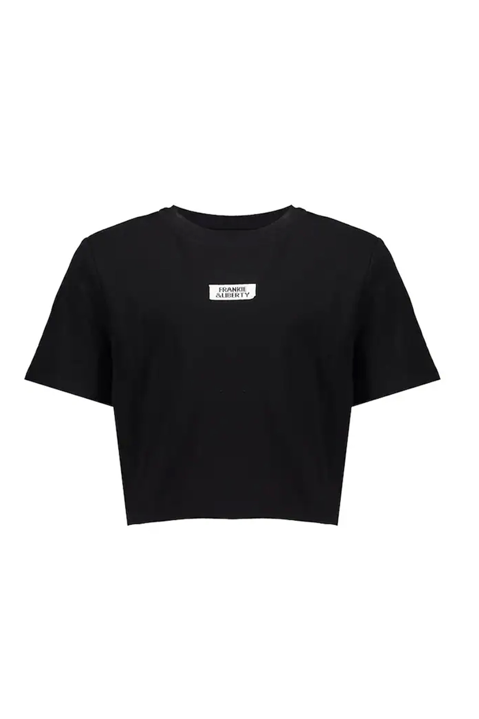 Meisjes t-shirt korte mouw zwart