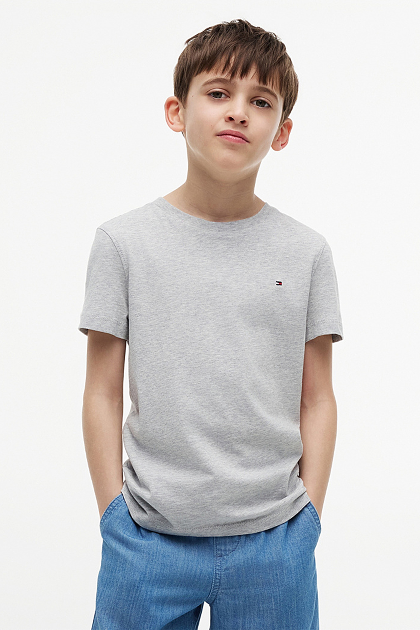 Jongens t-shirt korte mouw grijs