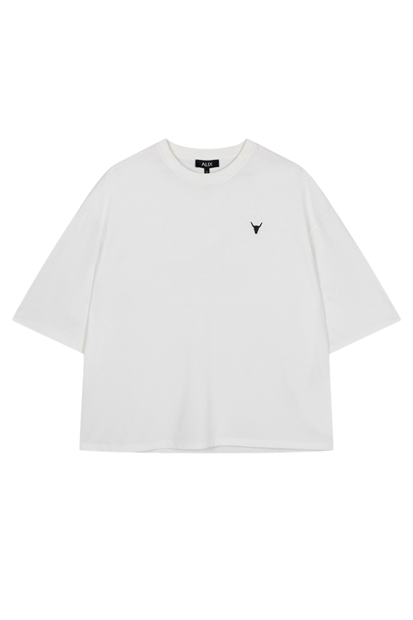 Dames t-shirt korte mouw ecru