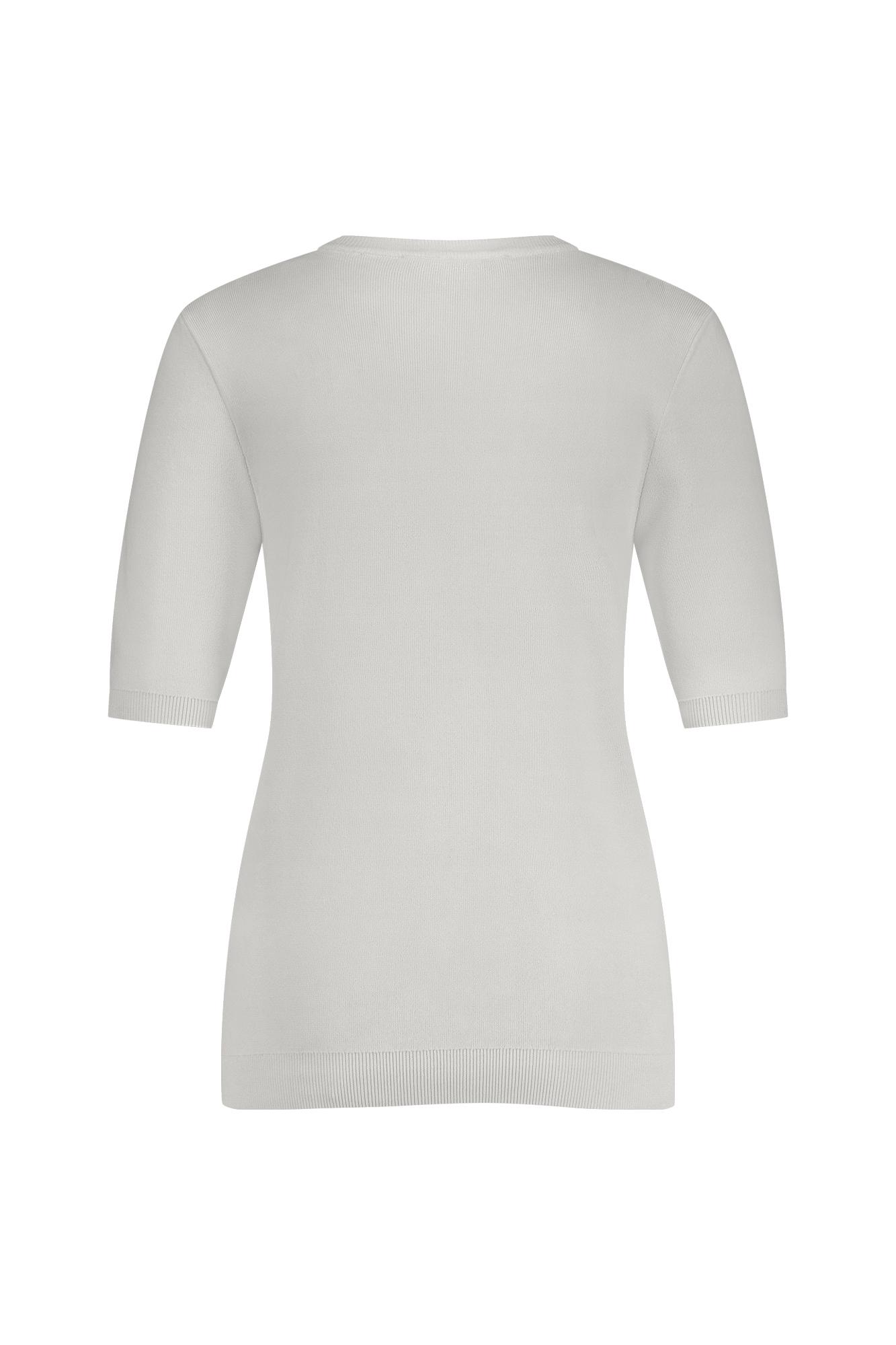 Studio Anneloes Lana ssl solid pullover Ecru-1 4