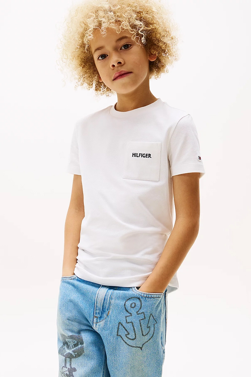 Jongens t-shirt korte mouw wit