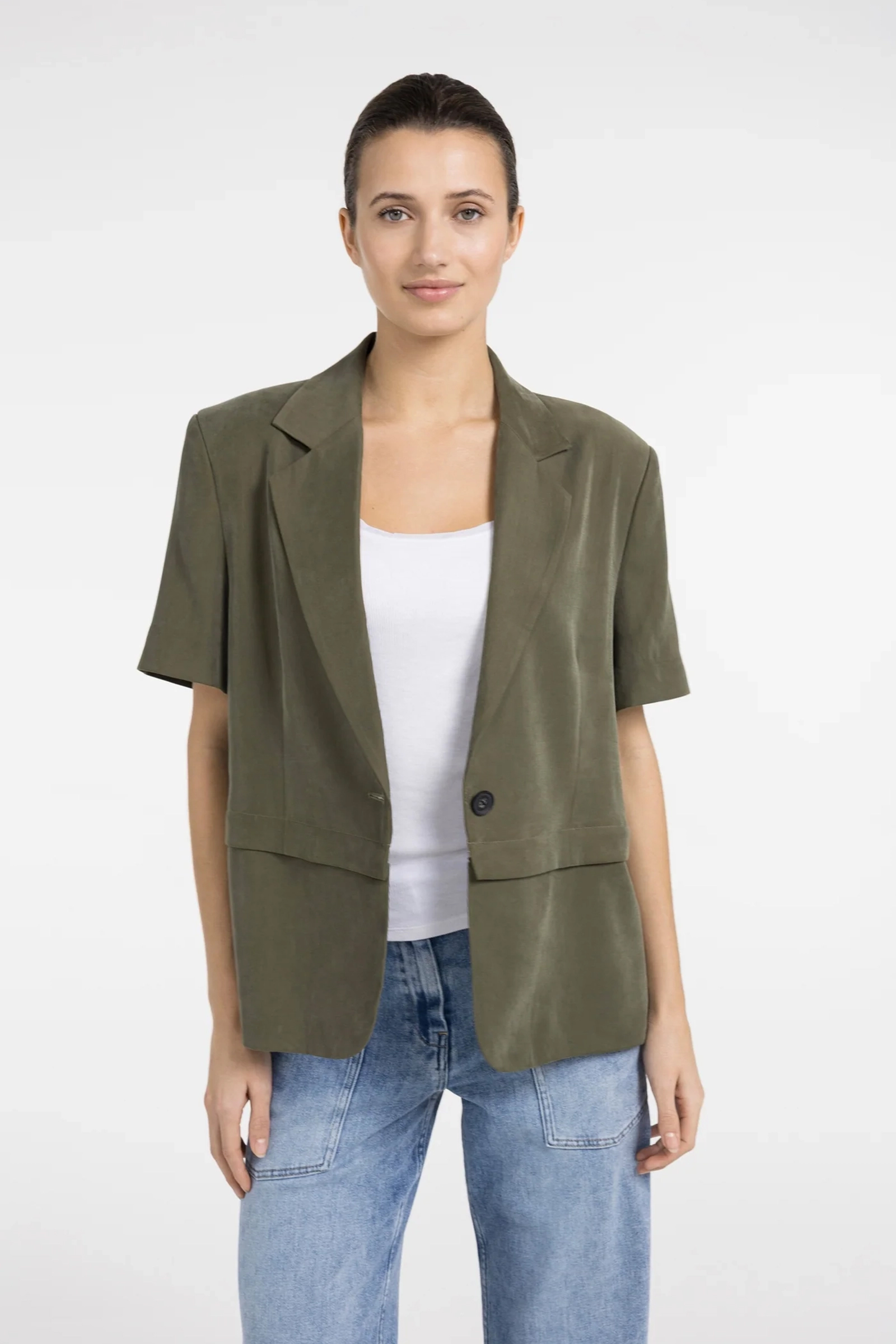 Dames blazer groen
