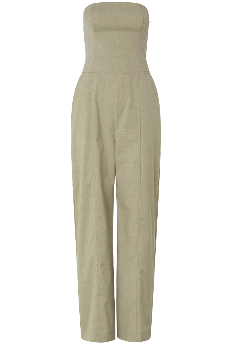 Dames jumpsuit/tuinbroek bruin