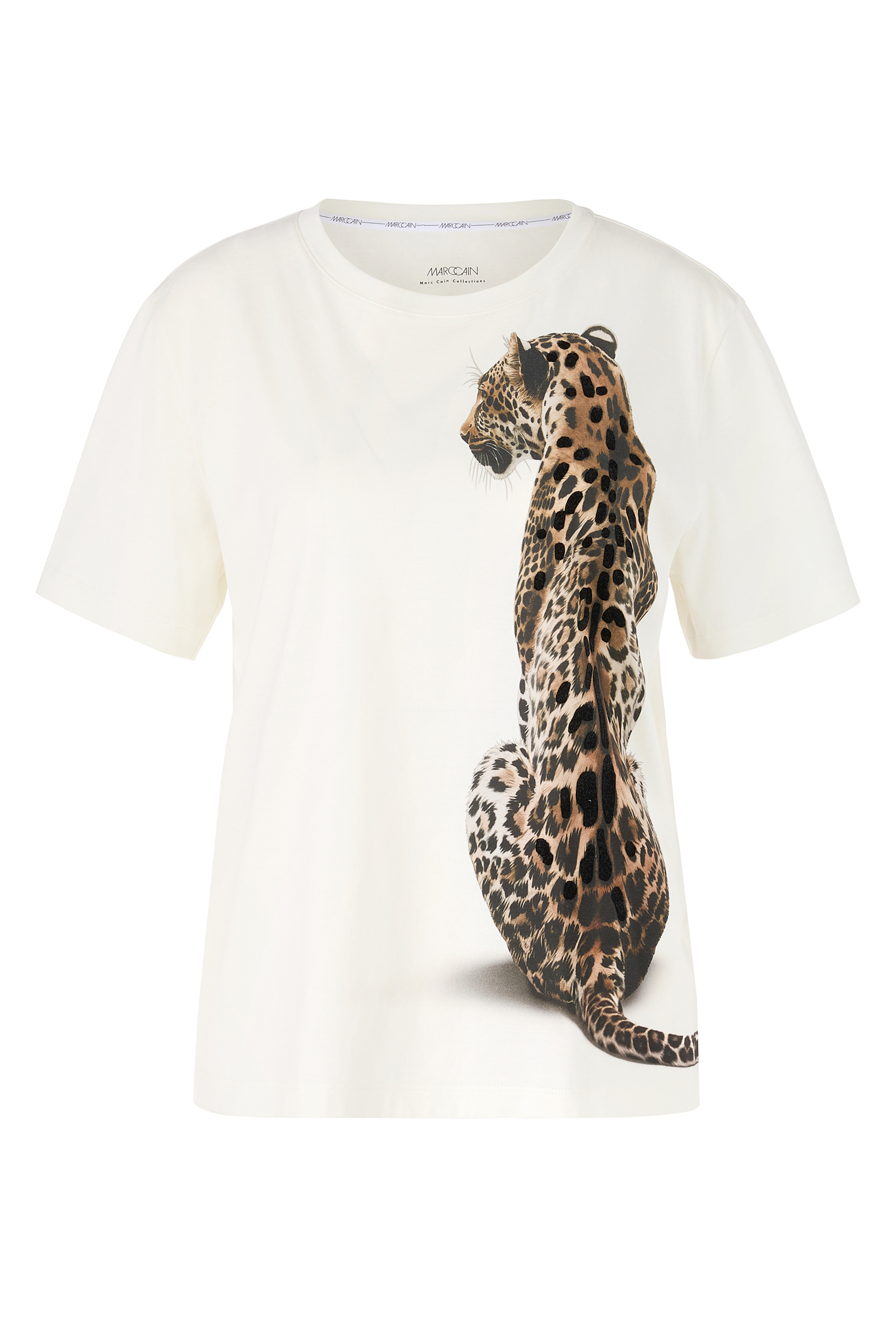 Dames t-shirt korte mouw ecru