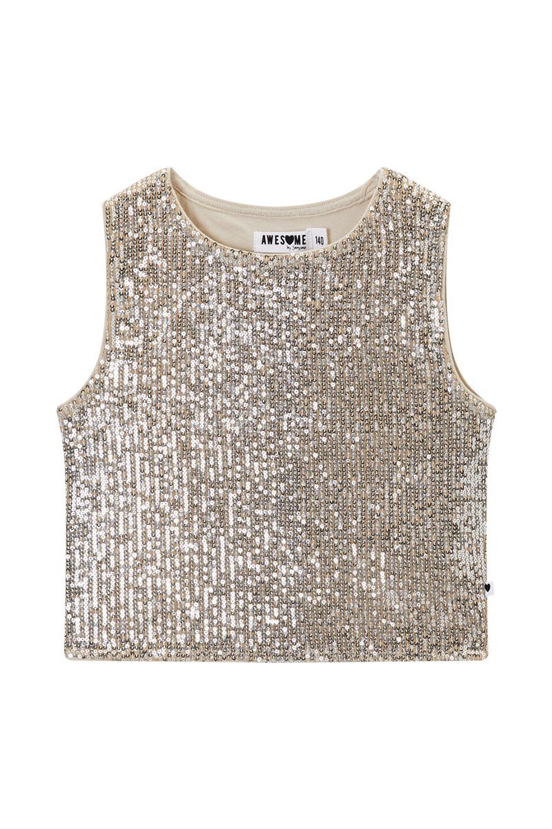 Meisjes top bruin