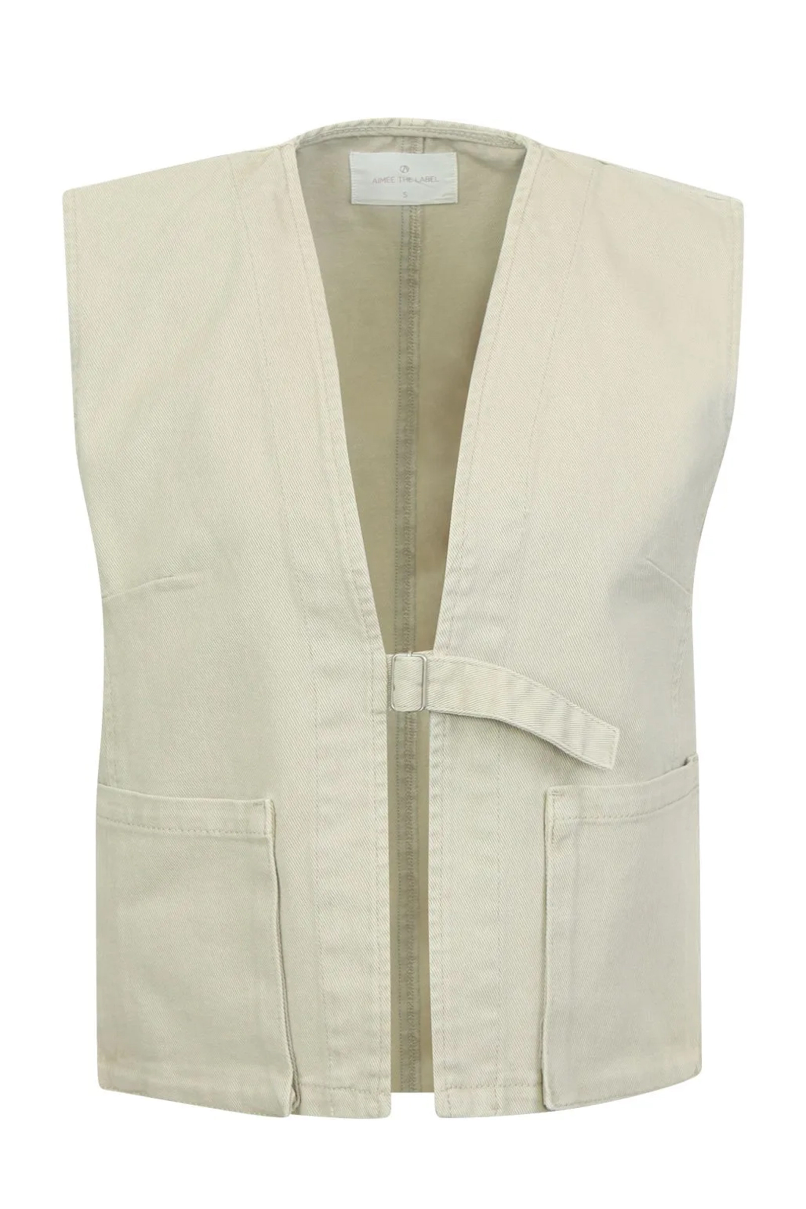 Dames gilet bruin