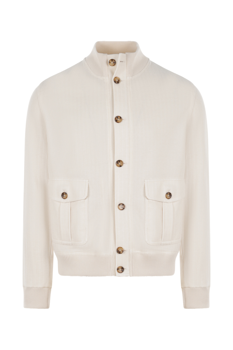 Heren vest ecru