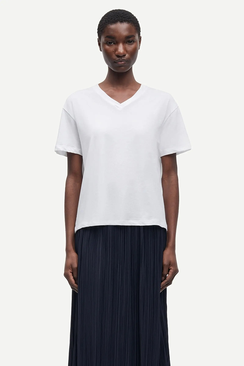 Dames t-shirt korte mouw wit